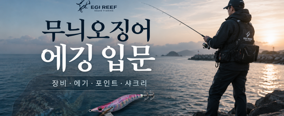 무늬오징어 에깅 입문｜처음 시작할 때 알아야 할 장비·에기·포인트·샤크리