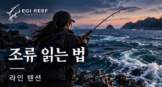 무늬오징어 에깅 조류 읽는 법｜횡조류·들어오는 물·나가는 물의 라인 텐션 운용