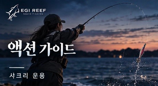 무늬오징어 에깅 액션 가이드｜샤크리·프리폴·텐션폴·스테이 운용법