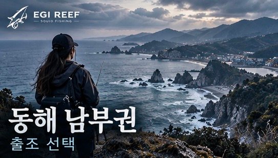 동해 남부권 무늬오징어 에깅 포인트|기장·울산·감포·포항·영덕·울진 출조 선택 기준