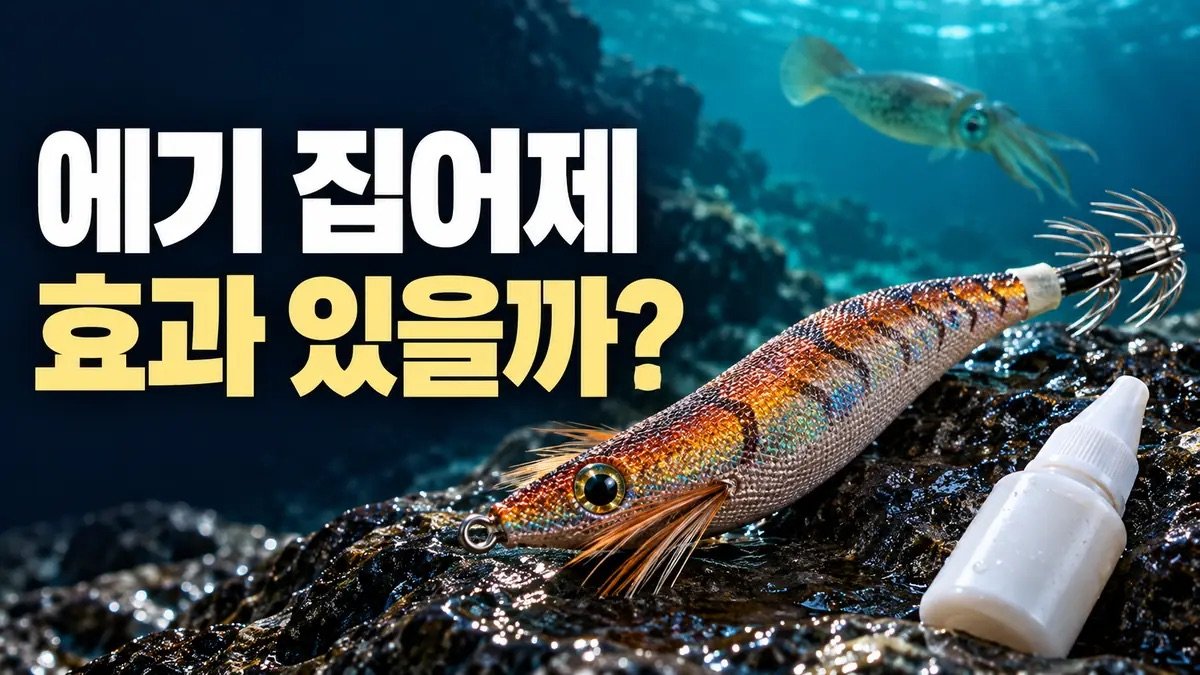 에기 집어제 효과 있을까?｜무늬오징어 화학감각과 오메가3 사용 경험